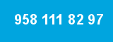 958 111 82 97 958 111 82 97